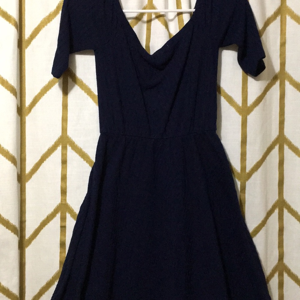 Fit flare knit dress